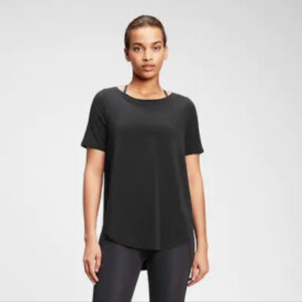 Gapfit breathe scoop neck oversized workout tee small S active wear